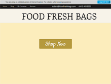 Tablet Screenshot of foodfreshbags.com